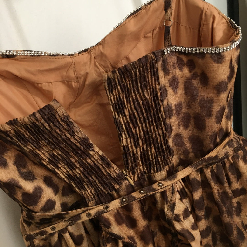 ZIMMERMANN 26S LEOPARD PRINT DRESS STYLE 126