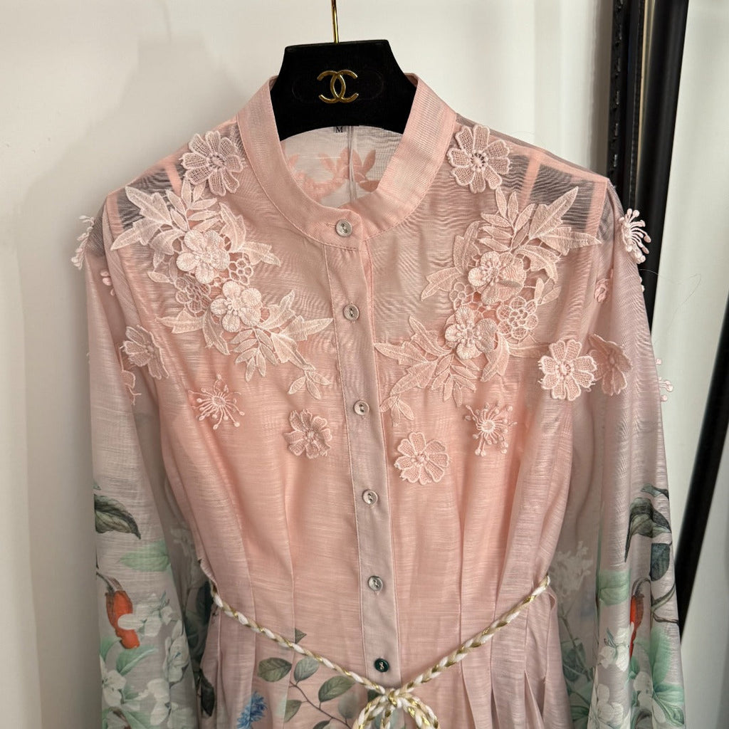 ZIMMERMANN 26S LACE EMBROIDERED DRESS STYLE 144
