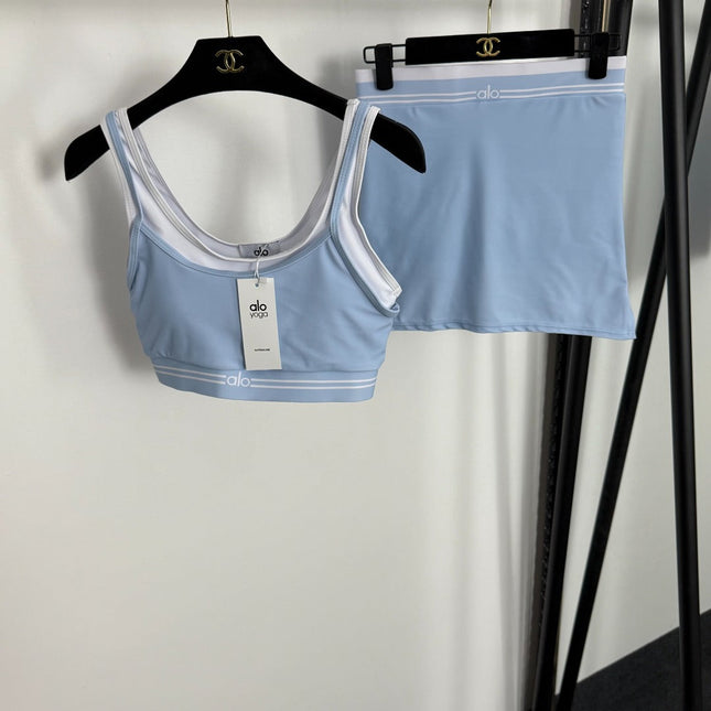 ALO 26S SPORTS BRA & MINI SKIRT SET 212