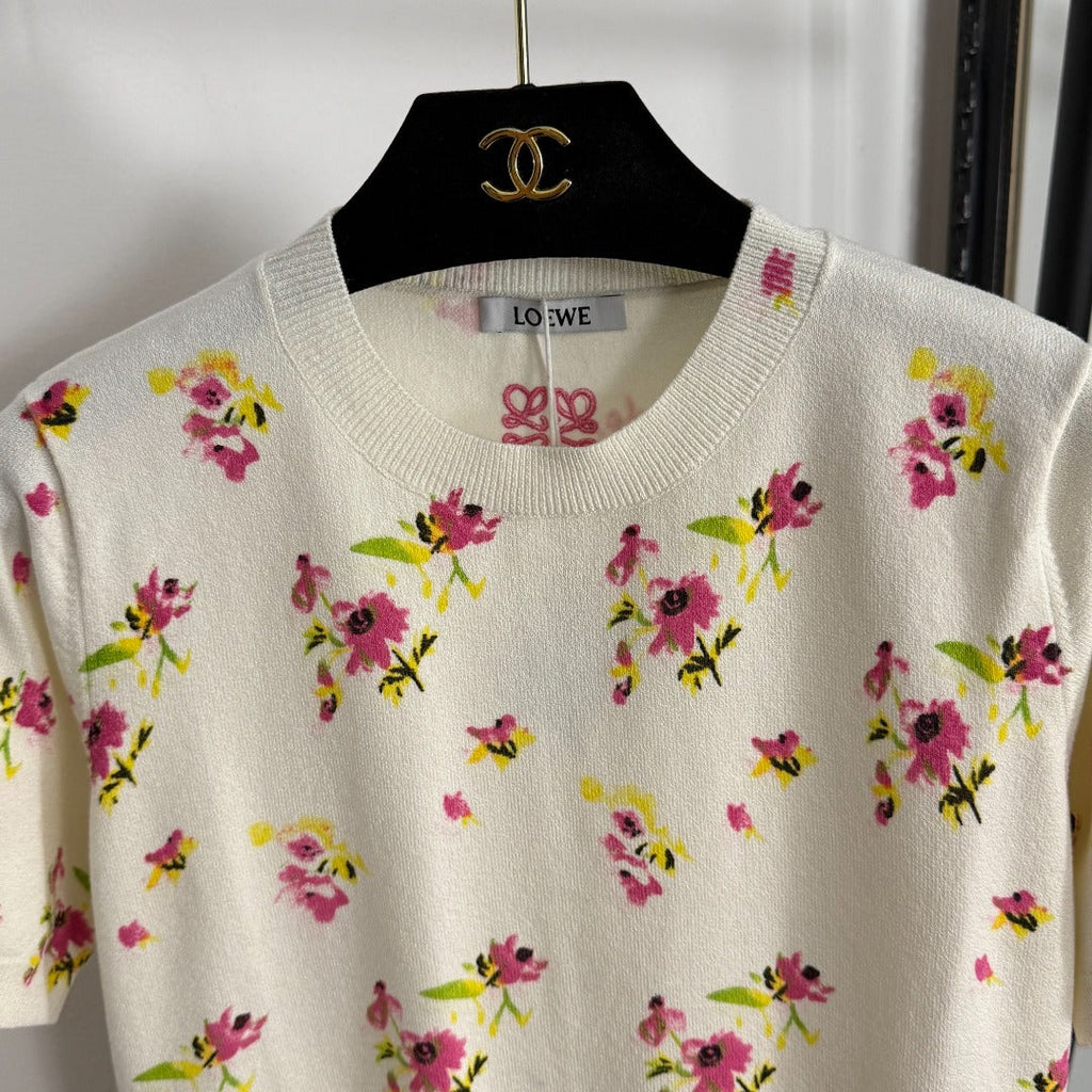 LOEWE SHORT-SLEEVE KNIT TOP STYLE 94