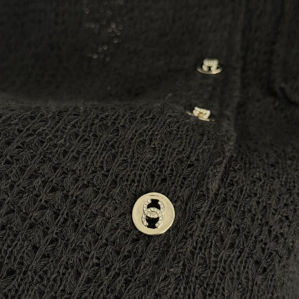 CHANEL 25S LONG-SLEEVE KNIT CARDIGAN STYLE 129