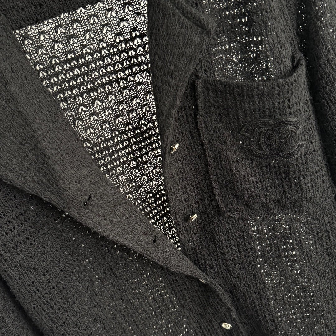 CHANEL 25S LONG-SLEEVE KNIT CARDIGAN STYLE 129