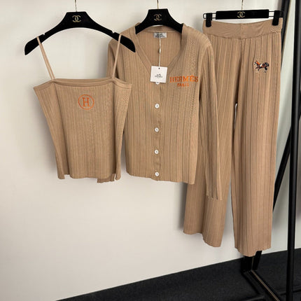 HERMES 25S KNIT THREE-PIECE VEST SET 135