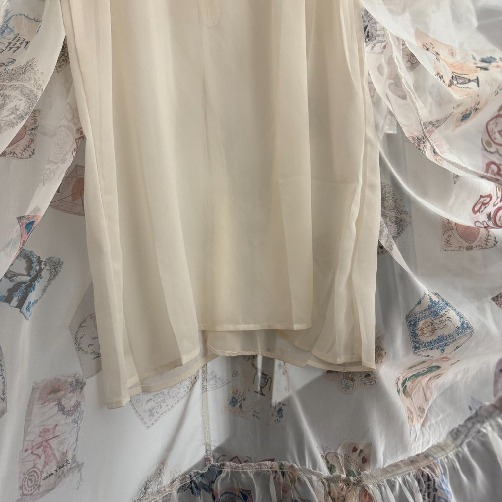 ZIMMERMANN 26S PATTERNED LONG-SLEEVE DRESS STYLE 63