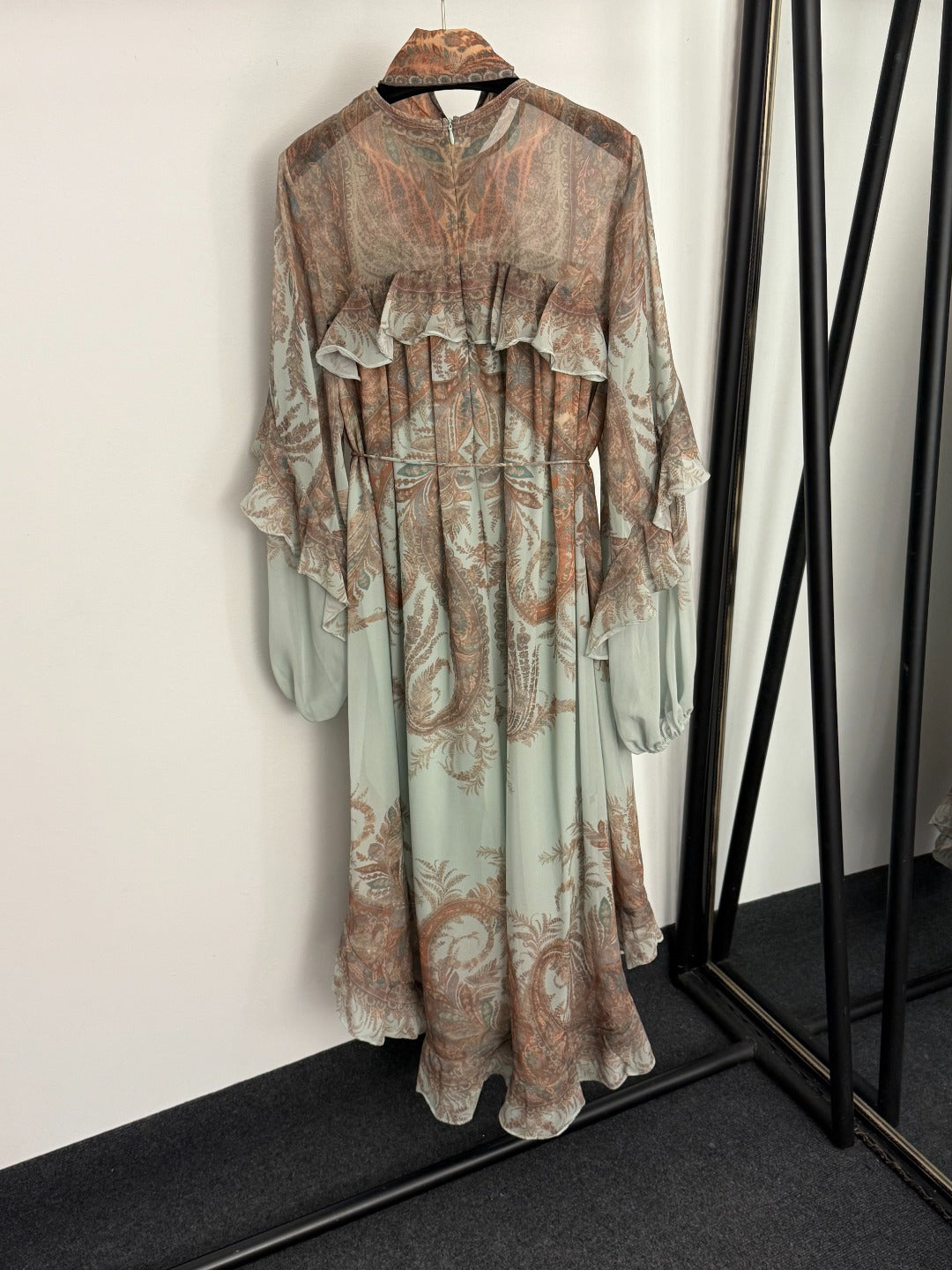 ZIMMERMANN 26S BOW-NECK LONG-SLEEVE DRESS STYLE 143
