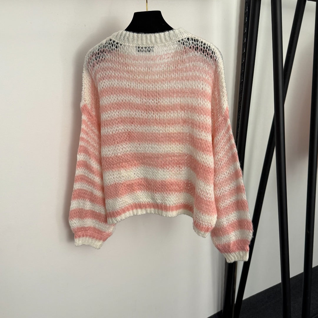 LOEWE 26S OPEN KNIT LONG SLEEVE SWEATER 453
