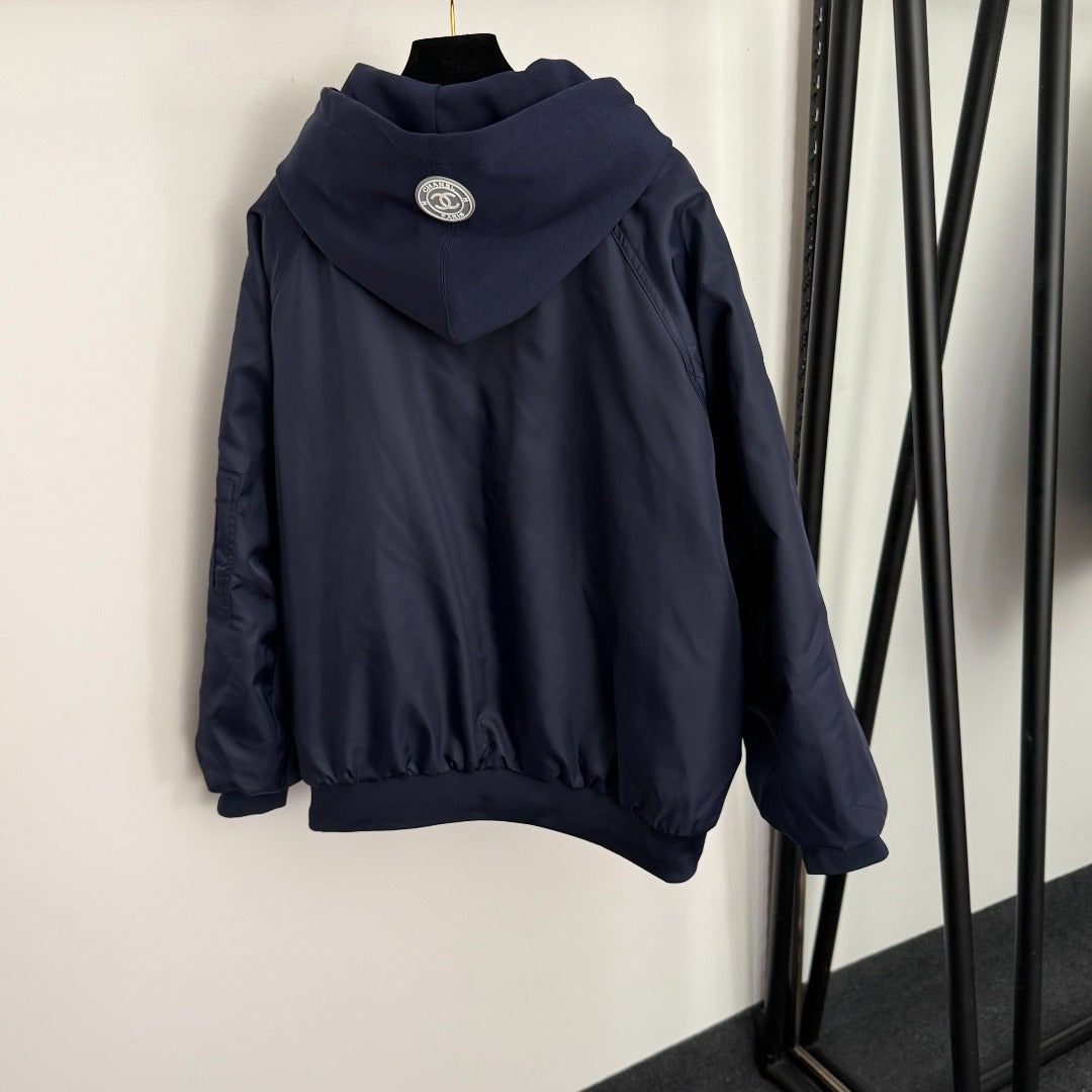 CHANEL 25S HOODED ZIP JACKET 383