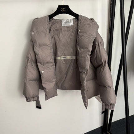 MAX MARA 25S LONG-SLEEVE COTTON HOODED JACKET 221