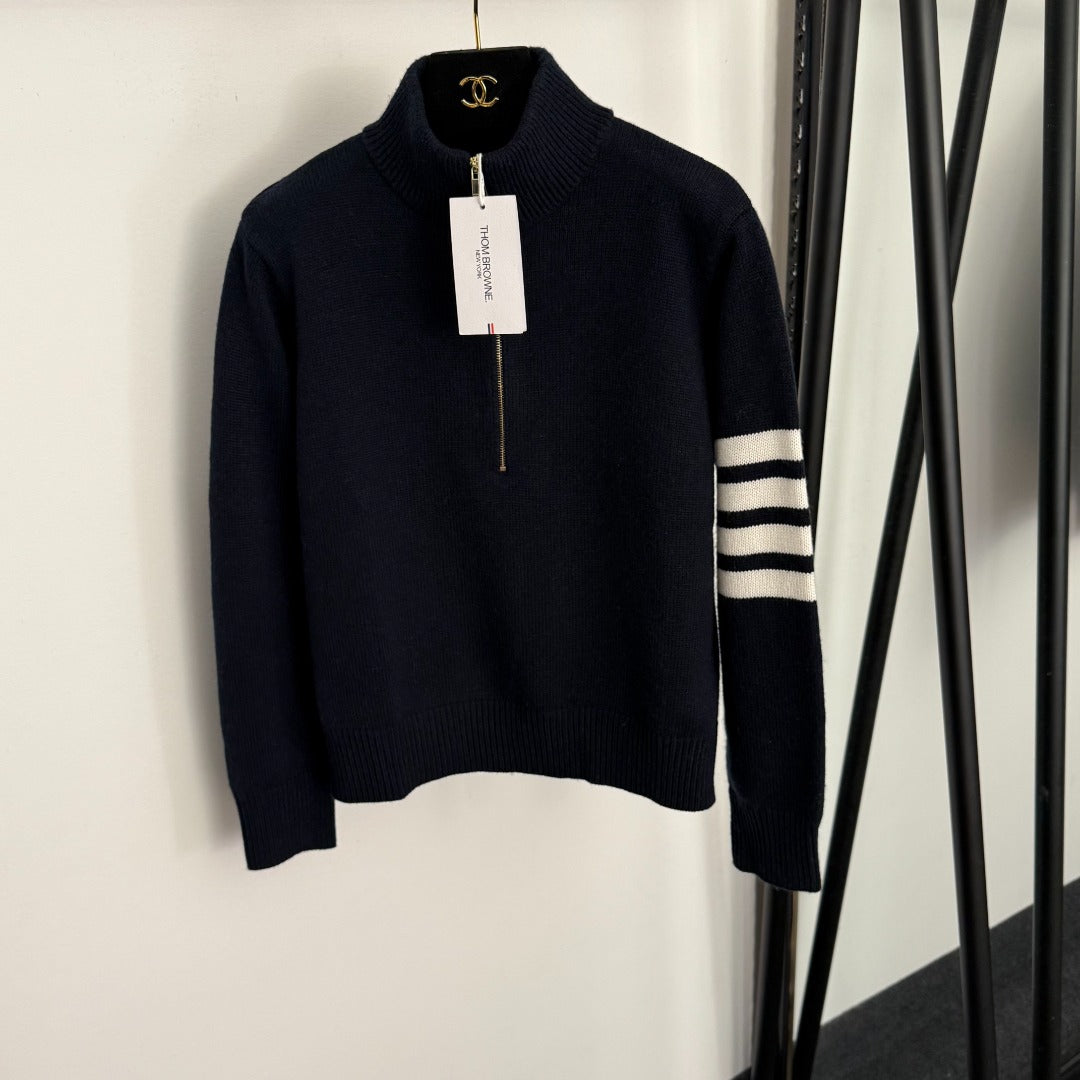 THOM 26S ZIP-NECK KNIT SWEATER STYLE 69