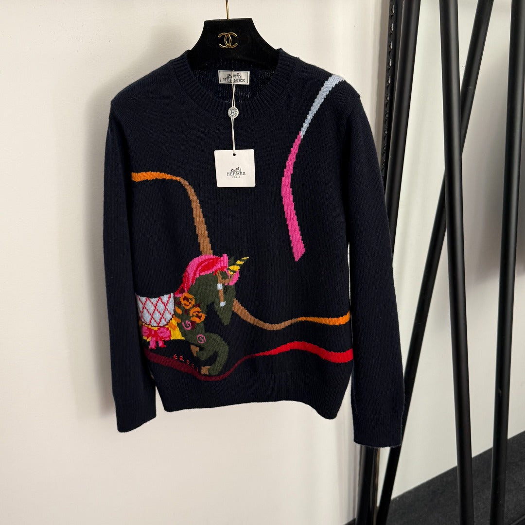 HERMES 25S LONG-SLEEVE SWEATER 369