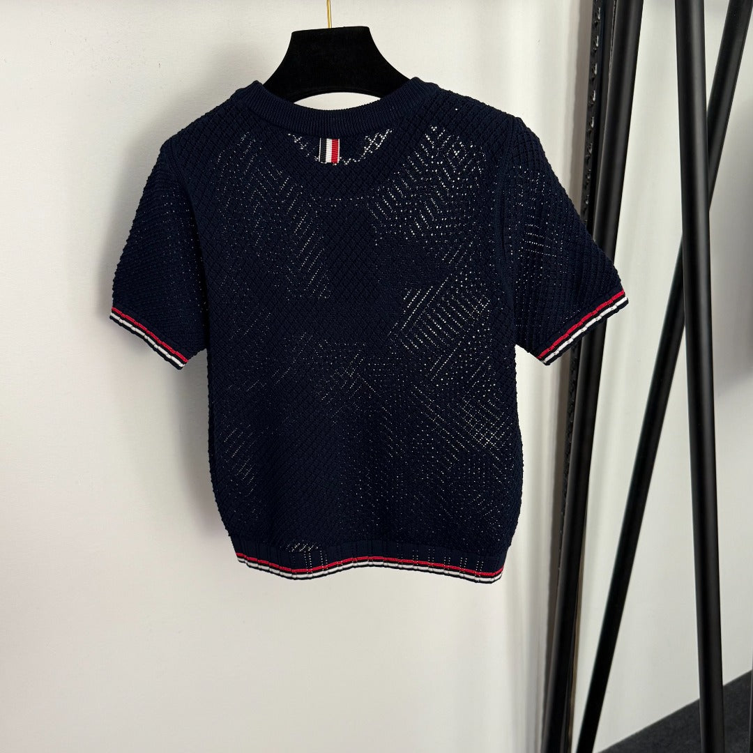 THOM 26S SHORT-SLEEVE KNIT TOP STYLE 27