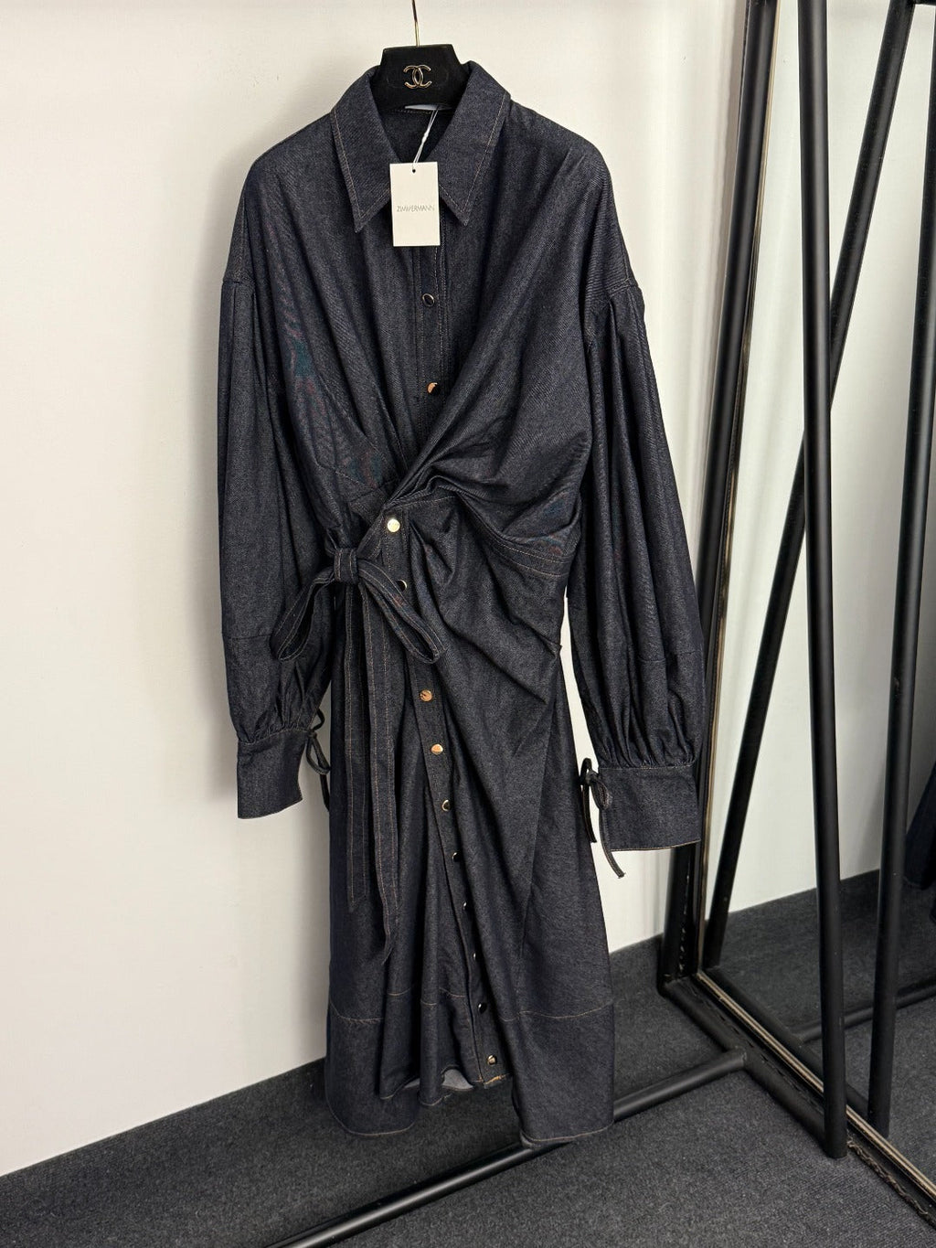 ZIMMERMANN 26S DENIM LONG SHIRT DRESS STYLE 123