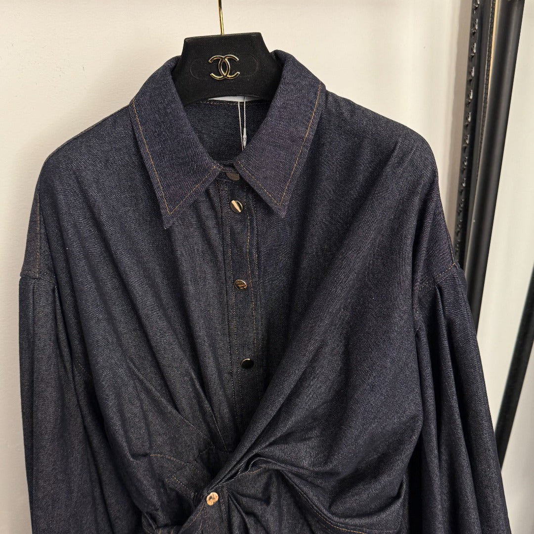 ZIMMERMANN 26S DENIM LONG SHIRT DRESS STYLE 123