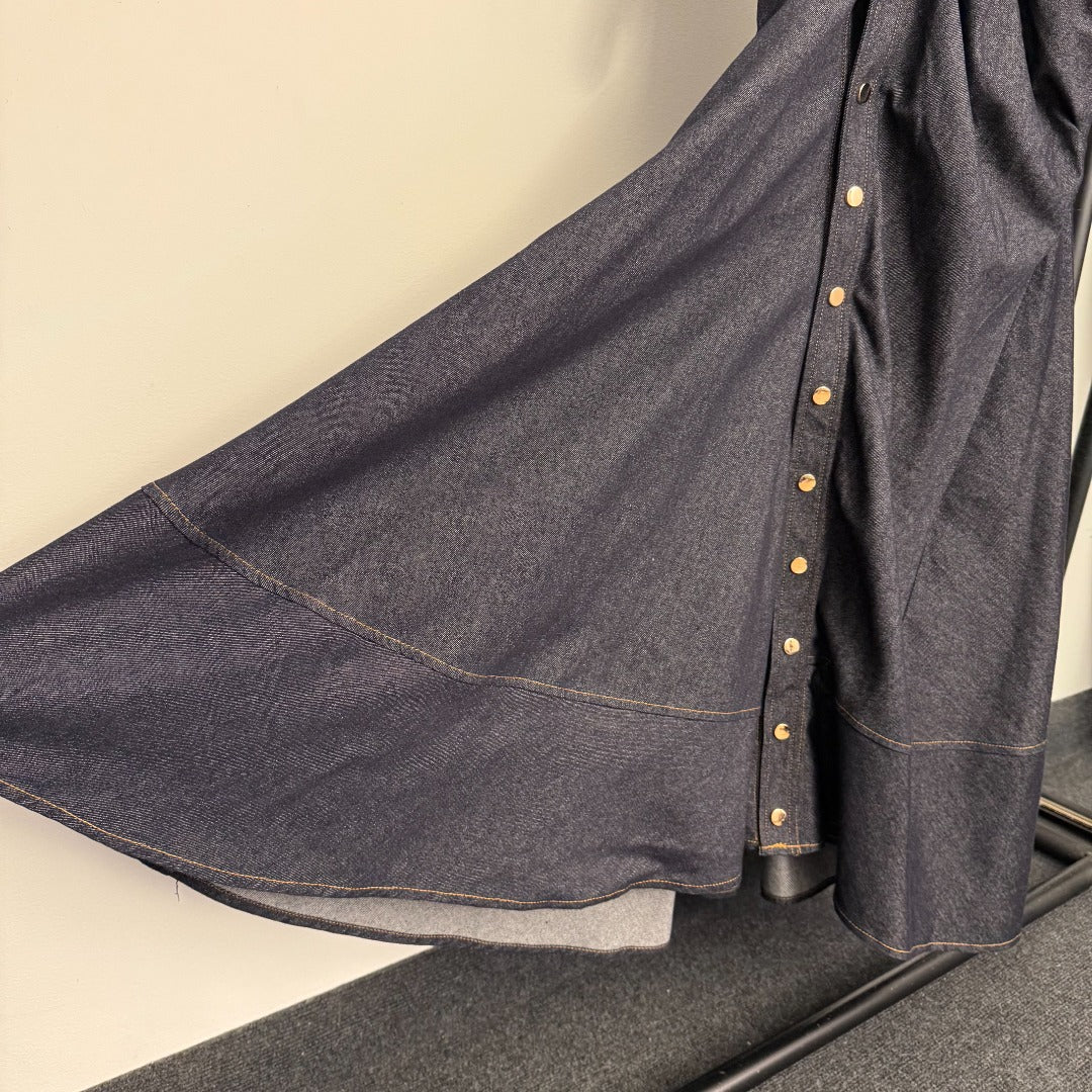 ZIMMERMANN 26S DENIM LONG SHIRT DRESS STYLE 123
