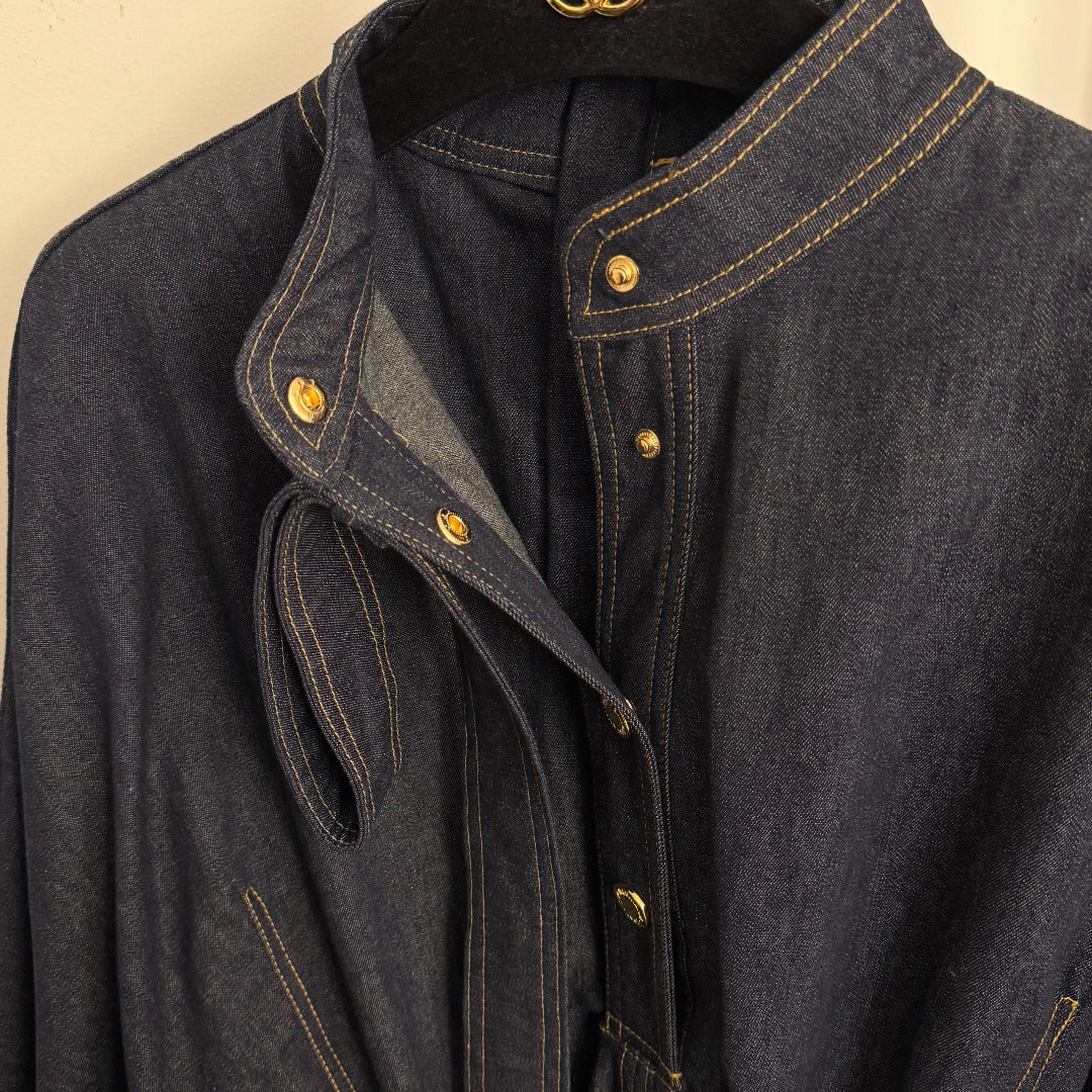 ZIMMERMANN 26S PUFF SLEEVE DENIM DRESS STYLE 118