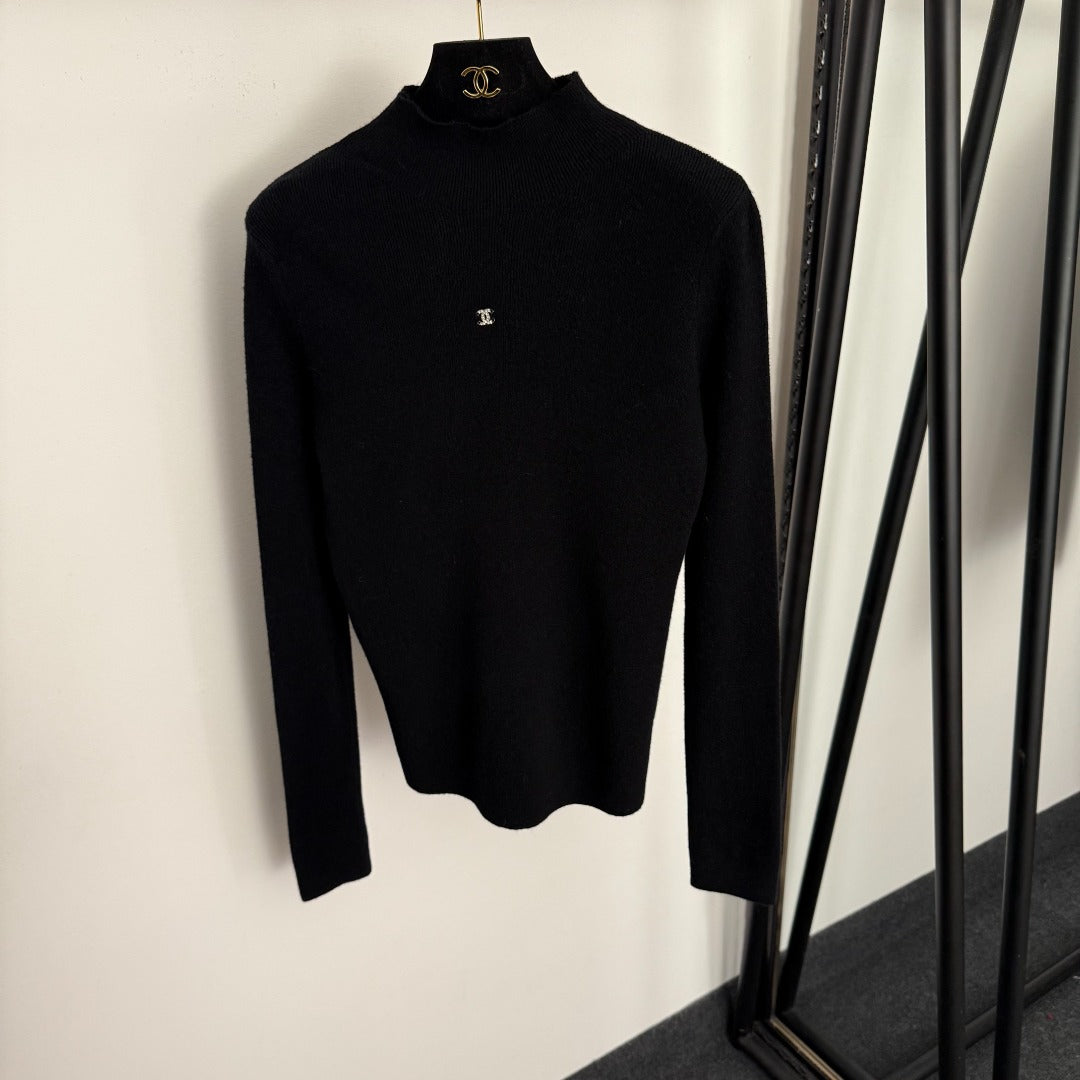 CHANEL 26S HIGH-NECK KNIT SWEATER 764