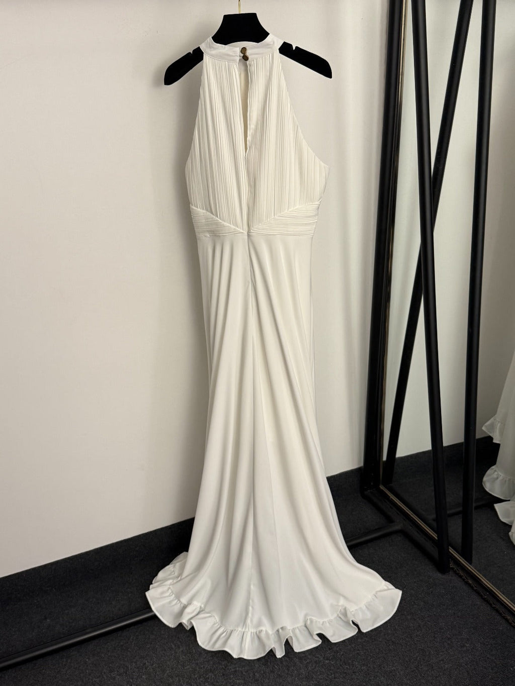 DIOR 26S PLEATED HALTER-NECK BLAZER DRESS 898