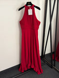 DIOR 26S PLEATED HALTER-NECK BLAZER DRESS 899