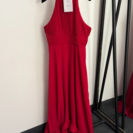 DIOR 26S PLEATED HALTER-NECK BLAZER DRESS 899