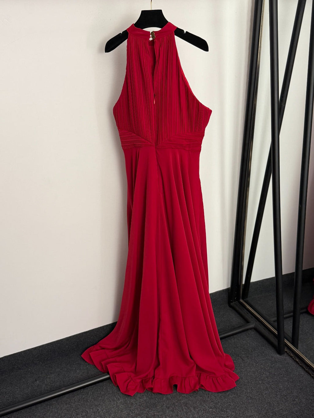 DIOR 26S PLEATED HALTER-NECK BLAZER DRESS 899