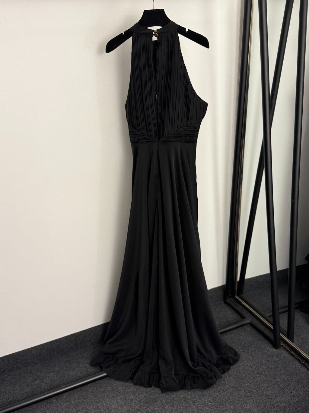DIOR 26S PLEATED HALTER-NECK BLAZER DRESS 900