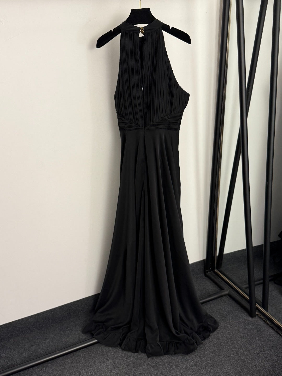 DIOR 26S PLEATED HALTER-NECK BLAZER DRESS 900