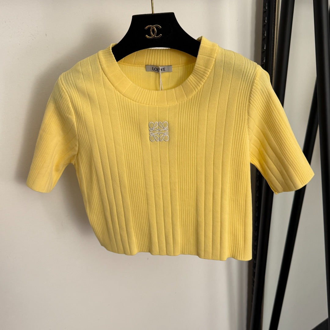 LOEWE 26S SHORT SLEEVE KNIT T-SHIRT 369