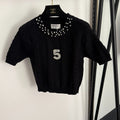 CHANEL 26S SHORT-SLEEVE CREWNECK SWEATER 686