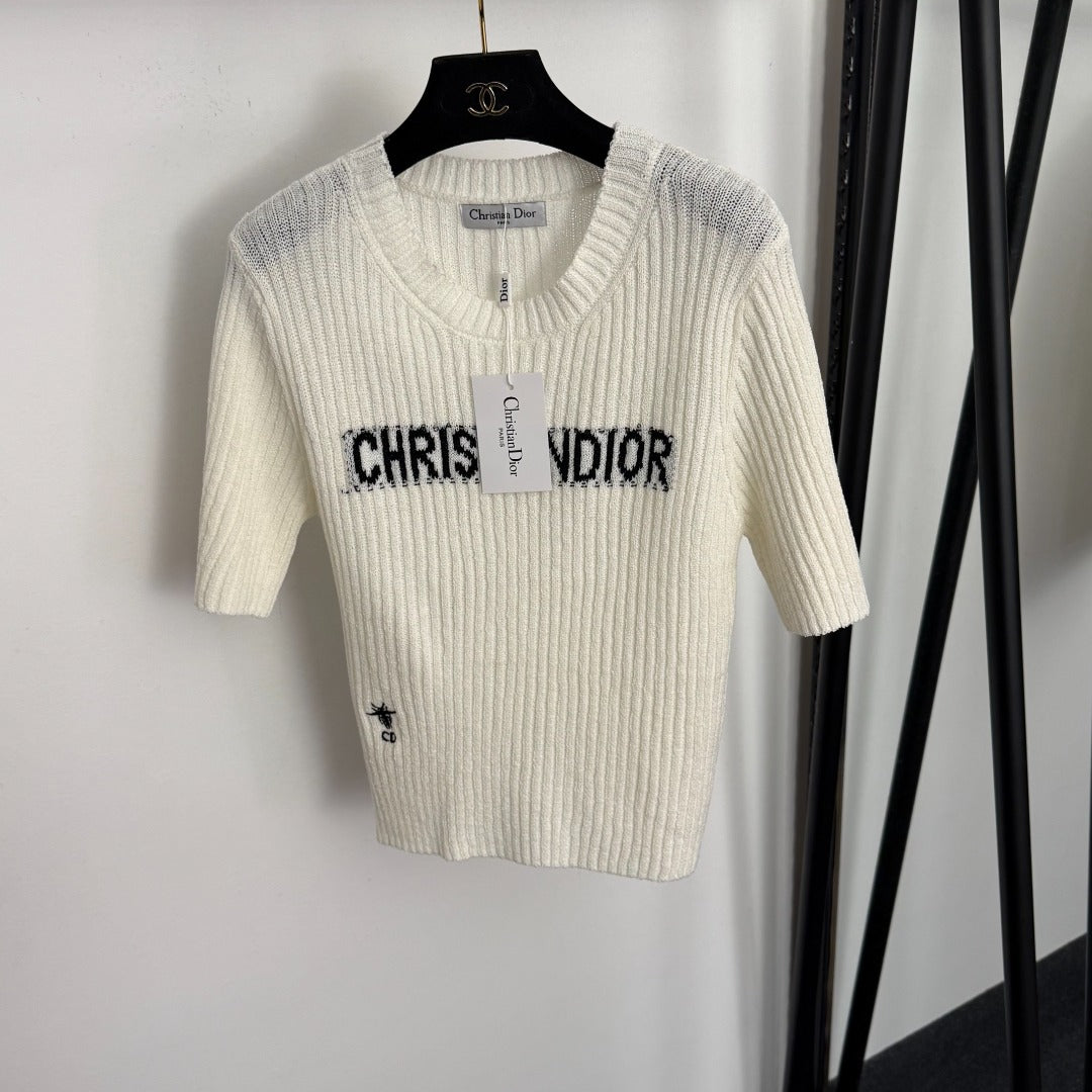 DIOR 26S SHORT-SLEEVE KNIT TOP 1130