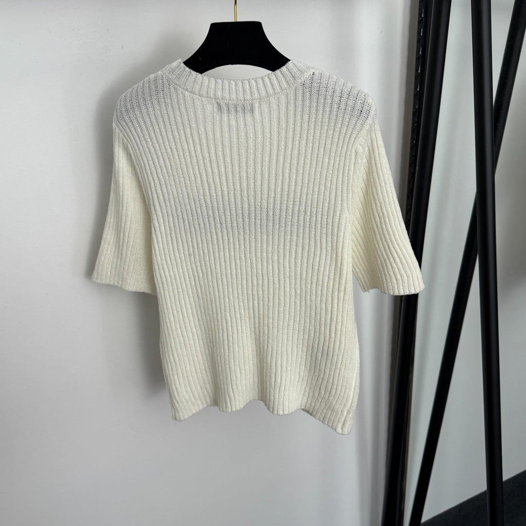 DIOR 26S SHORT-SLEEVE KNIT TOP 1130