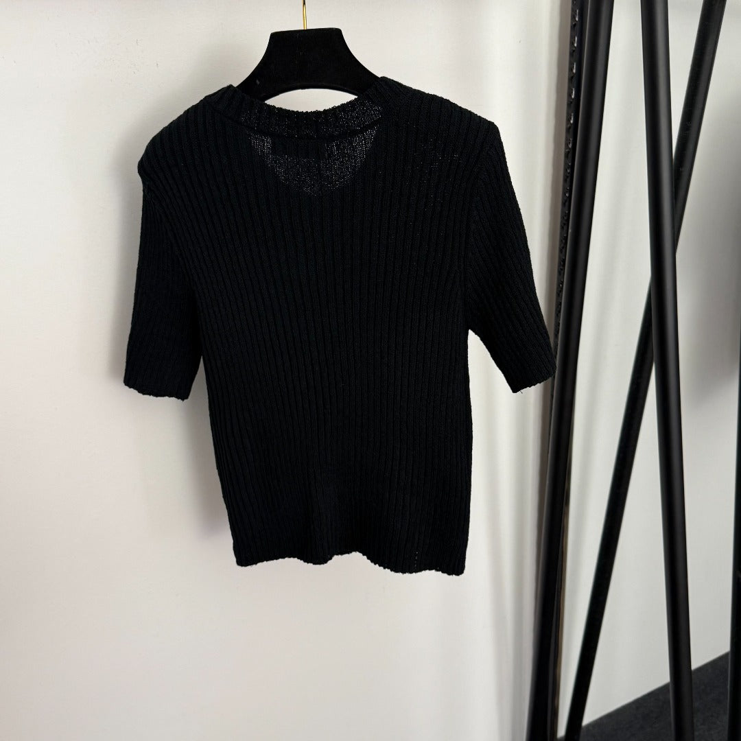 DIOR 26S SHORT-SLEEVE KNIT TOP 1132