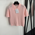 DIOR 26S SHORT-SLEEVE CUT-OUT KNIT TOP 1107