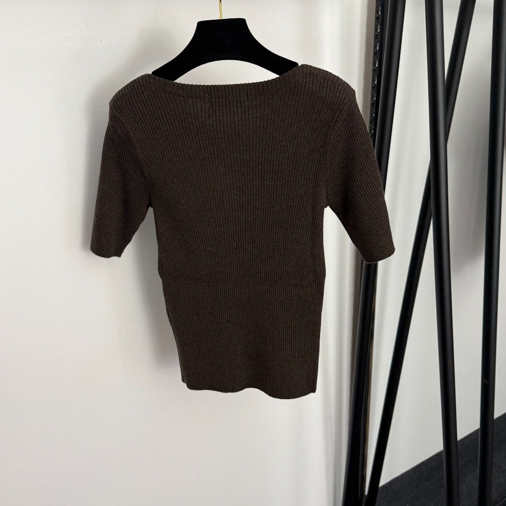 LP 26S SHORT-SLEEVE KNITTED SWEATER 556