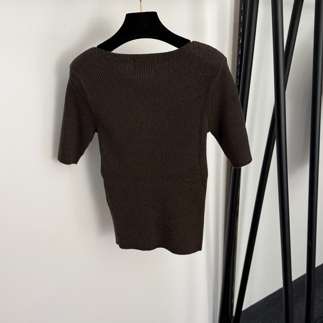 LP 26S SHORT-SLEEVE KNITTED SWEATER 556