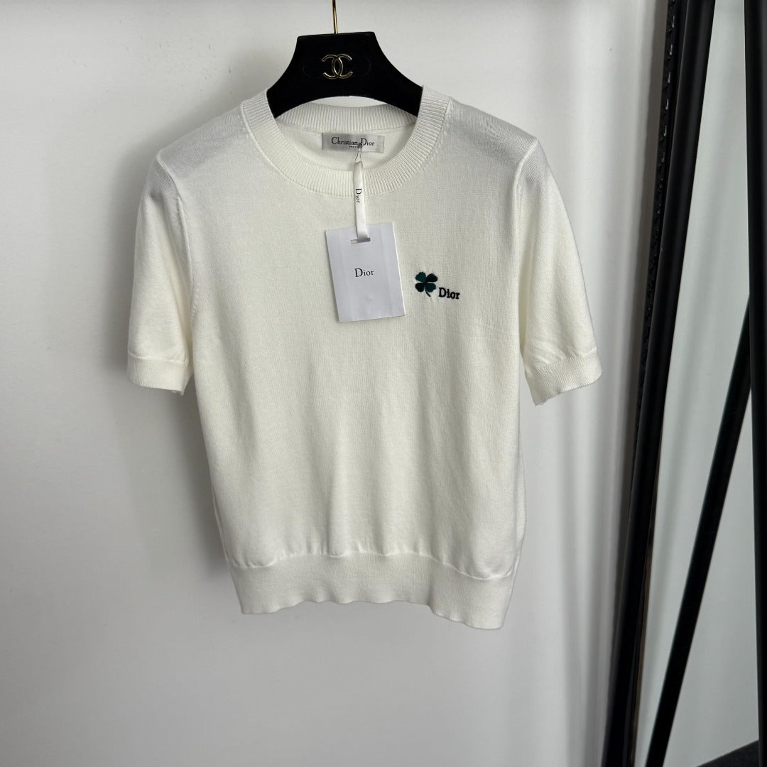 DIOR 26S SHORT-SLEEVE KNIT SWEATER 894
