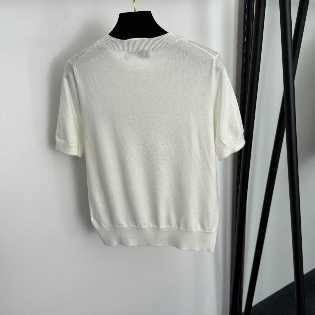 DIOR 26S SHORT-SLEEVE KNIT SWEATER 894