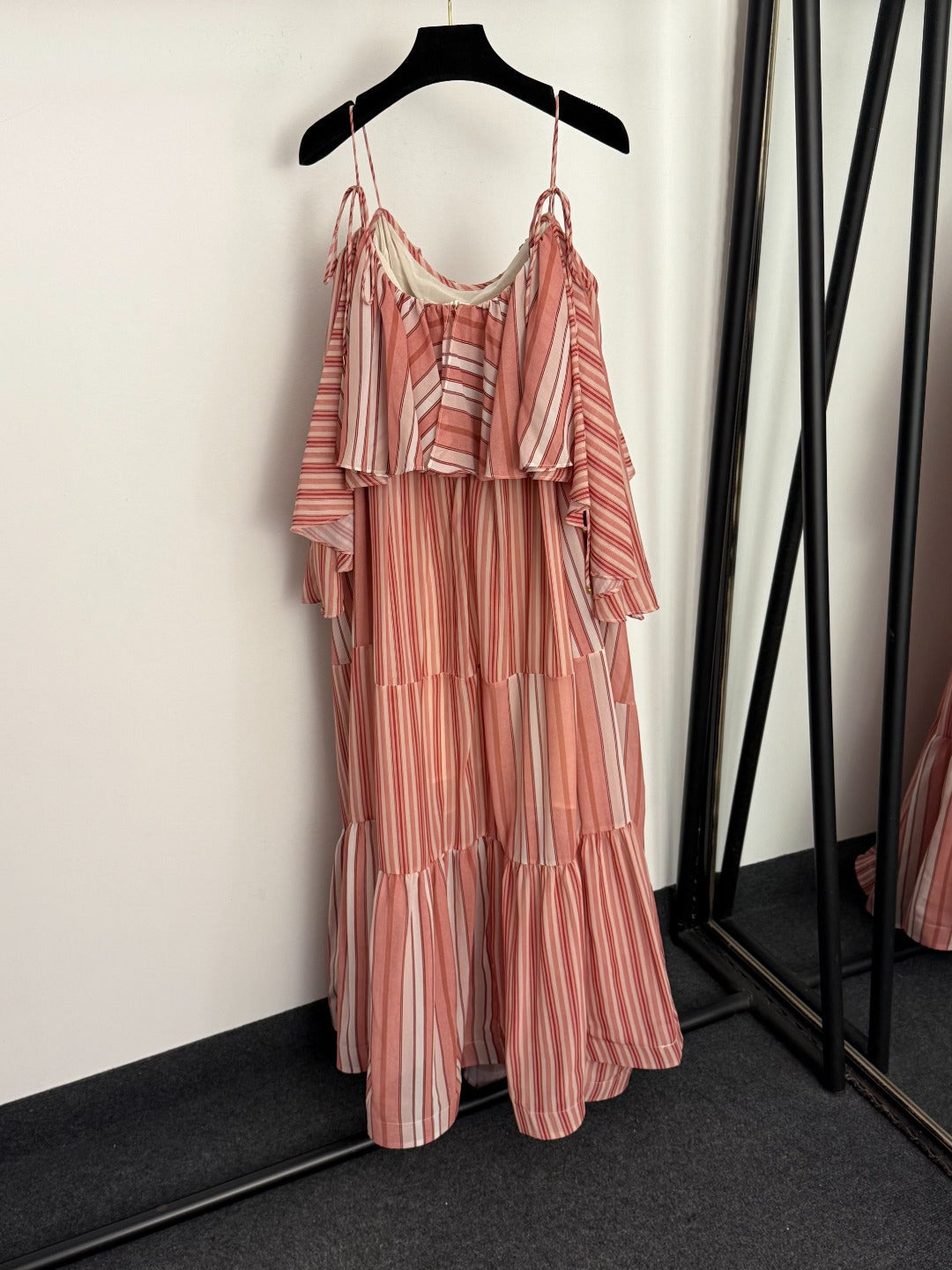 ZIMMERMANN 26S STRIPED SPAGHETTI STRAP DRESS STYLE 110