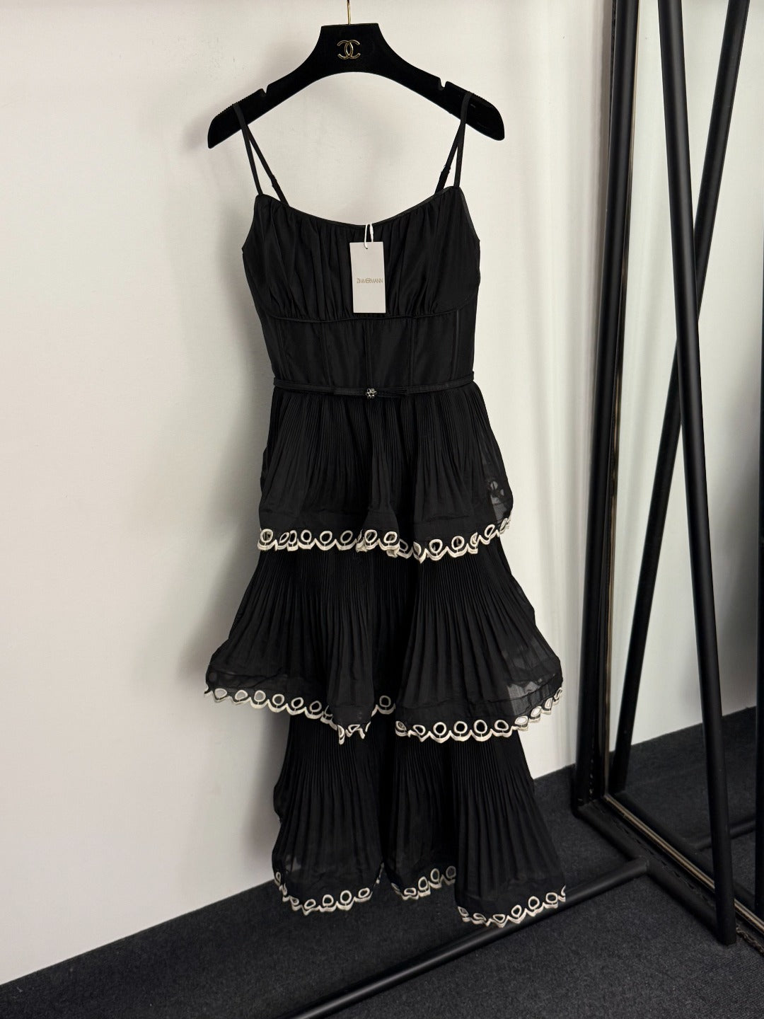 ZIMMERMANN 26S PLEATED SPAGHETTI STRAP DRESS STYLE 111