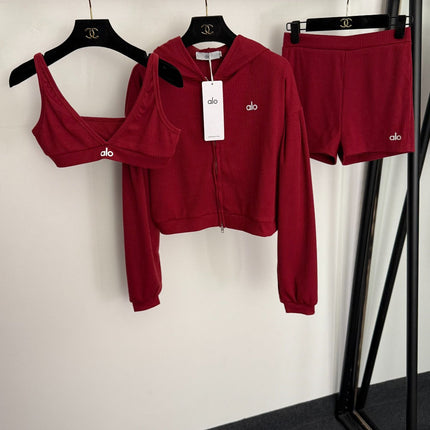 ALO 26S 3-PIECE YOGA SPORTSWEAR SET 363