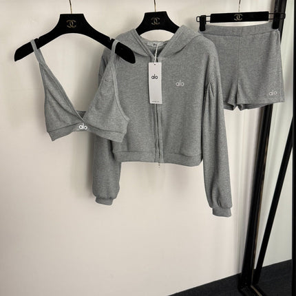 ALO 26S 3-PIECE YOGA SPORTSWEAR SET 364
