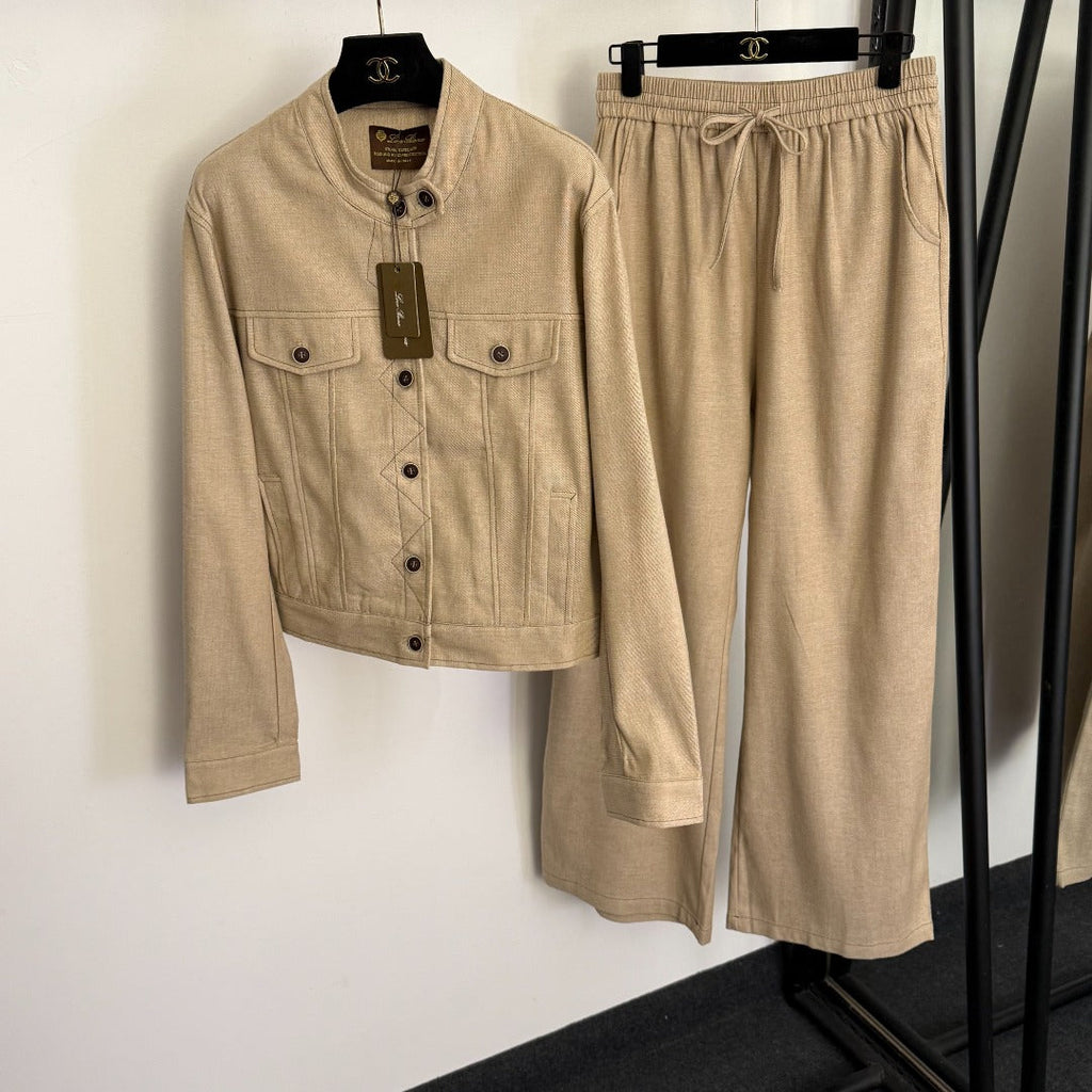 LORO PIANA 26S JACKET AND WIDE LEG PANTS SET 791
