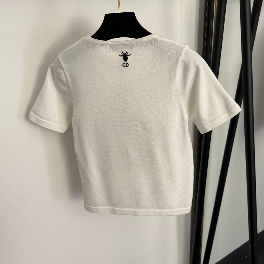DIOR 26S SHORT-SLEEVE KNIT T-SHIRT 1037