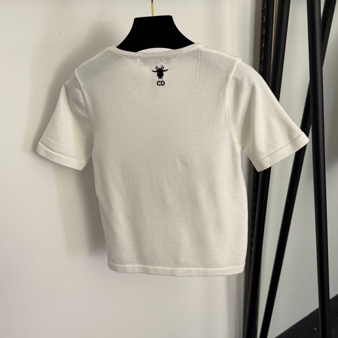 DIOR 26S SHORT-SLEEVE KNIT T-SHIRT 1037