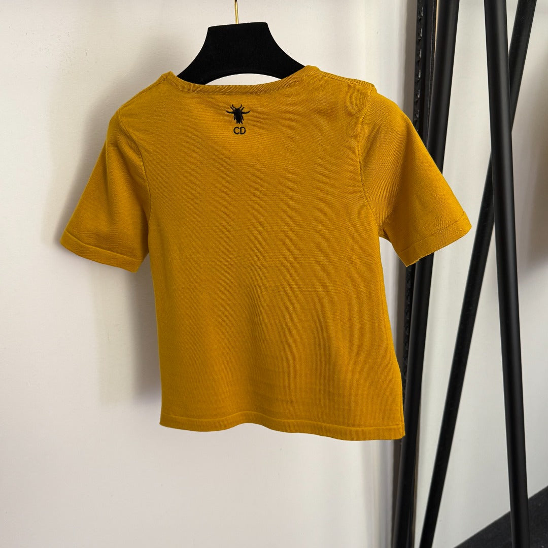 DIOR 26S SHORT-SLEEVE KNIT T-SHIRT 1038