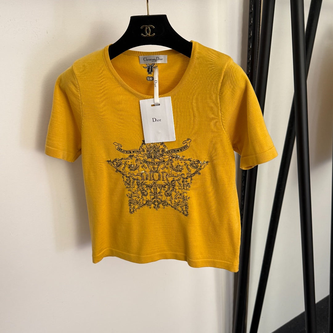 DIOR 26S SHORT-SLEEVE KNIT T-SHIRT 1039