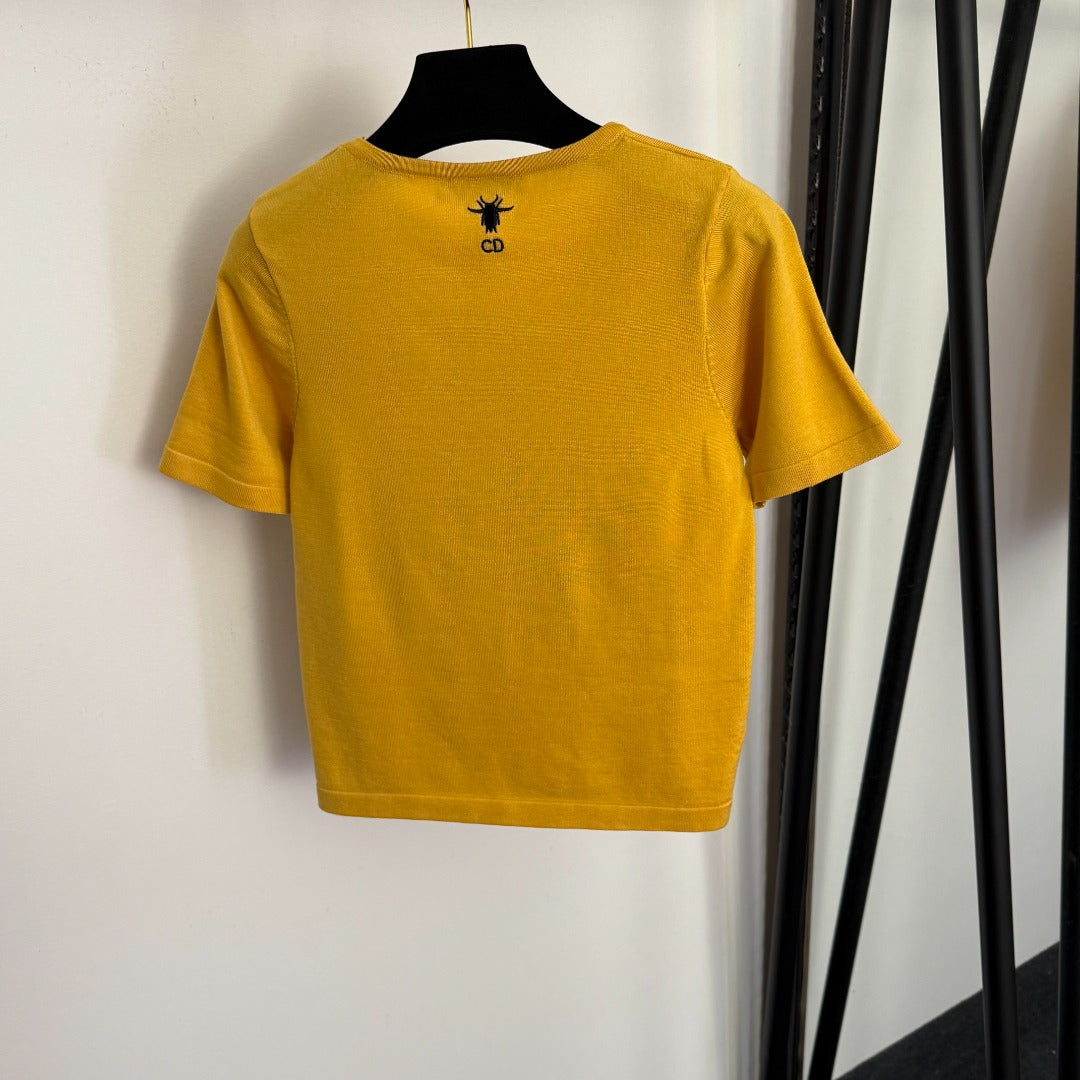 DIOR 26S SHORT-SLEEVE KNIT T-SHIRT 1039