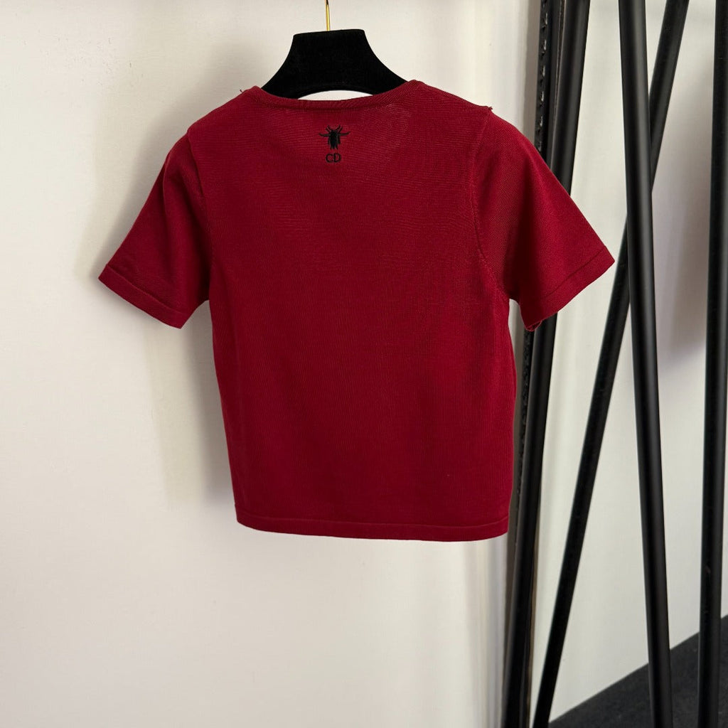 DIOR 26S SHORT-SLEEVE KNIT TOP 1035