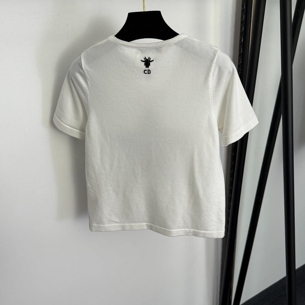 DIOR 26S SHORT-SLEEVE KNIT TOP 1034