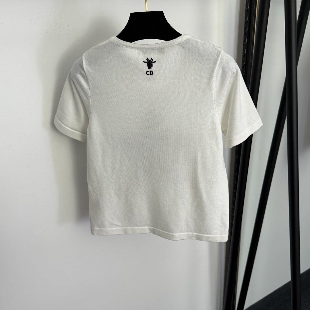 DIOR 26S SHORT-SLEEVE KNIT TOP 1034