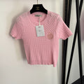 DIOR 26S SHORT-SLEEVE KNIT TOP 1030